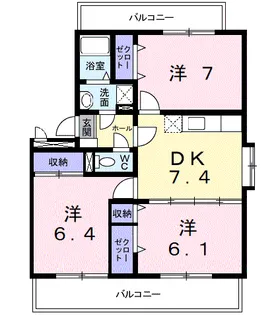 ランデックス【1階】の間取り