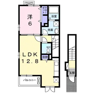 ヴェルフィオーレ【2階】の間取り
