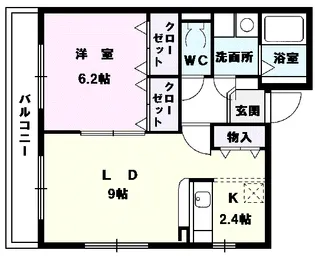 メゾンラフィネⅢ【1階】の間取り