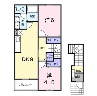 ドゥーハウスⅠ【2階】の間取り