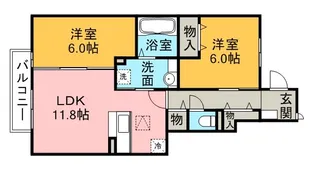 グリーンフィールドM【1階】の間取り