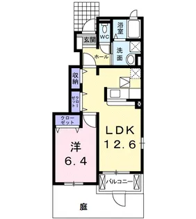 セゾン 五条Ⅰ【1階】の間取り
