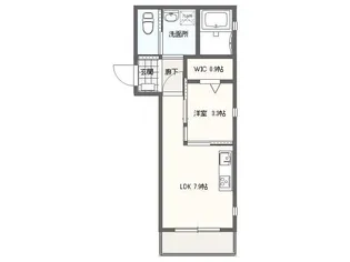 アイパーク【103号室号室】の間取り