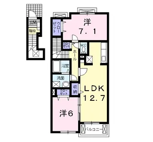 ティンカーベル【2階】の間取り