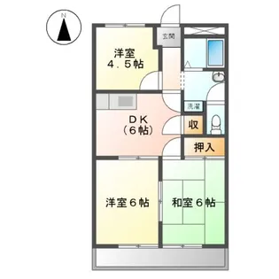 グランドポリス92【00201号室】の間取り