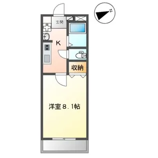 ディアレスト(DEAREST)【203号室】の間取り