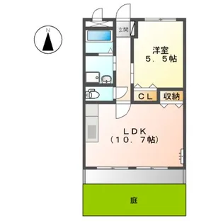 エクセルフジ【1階】の間取り