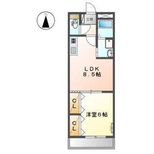 カームF本郷【205号室】の間取り