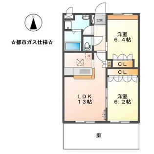 すずらん 古井【1階】の間取り