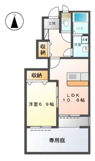 ファインコートⅠ (FINE COURT)【1階】の間取り