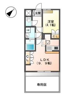 プランドールⅠ【1階】の間取り