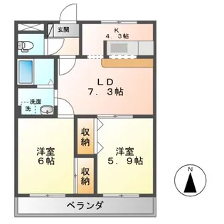 ハイム フロイデ【3階】の間取り