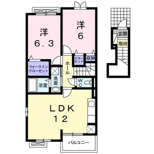 フェリシダード【2階】の間取り