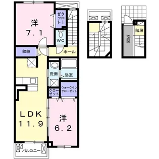 アビタシオン【3階】の間取り