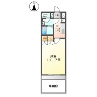 プランドールⅡ【1階】の間取り