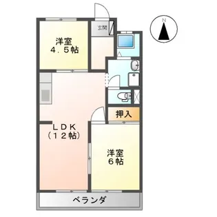 加藤シティハイツ【1階】の間取り