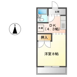 レジデンス犬山【1階】の間取り