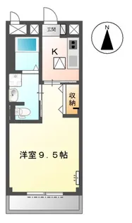 プリュネ(PRUNE)【1階】の間取り