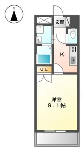 グランディール【2階】の間取り