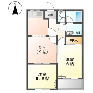 サンシャイン上坂【205号室】の間取り