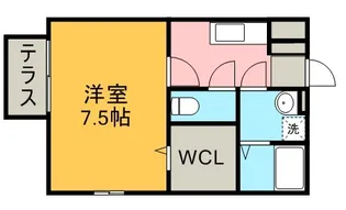 セジュール アン【203号室】の間取り