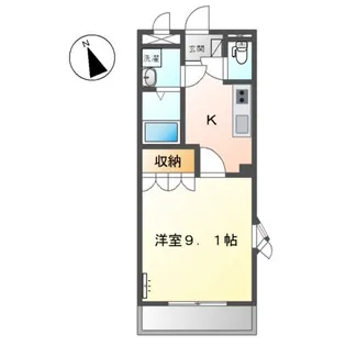 リヴィエール・ヴィレッジ【1階】の間取り