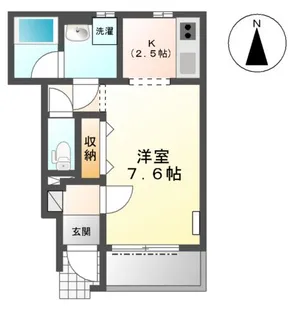 グラース・ヴィル【1階】の間取り