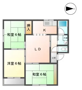 エクレール本庄西【00301号室】の間取り