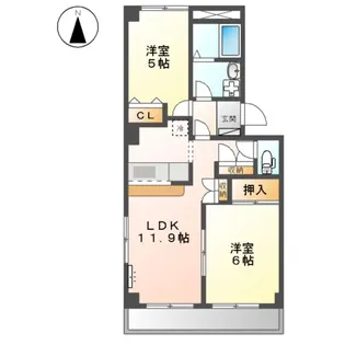 ウィン・ベルⅠ【3階】の間取り