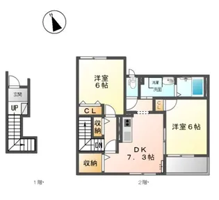 サンパレスⅦ【2階】の間取り