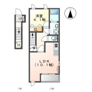 サンシティ【2階】の間取り
