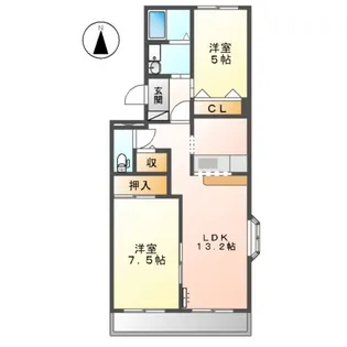 ウィング富士A【3階】の間取り