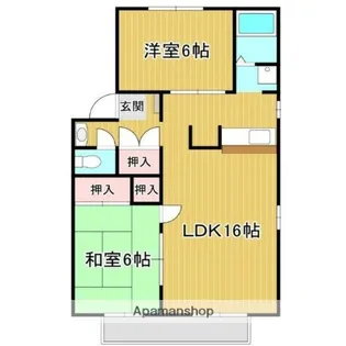 カーサクオーレ【1階】の間取り