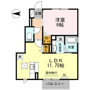 リヴェール【1階】の間取り