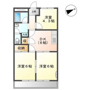 3DKの間取り画像