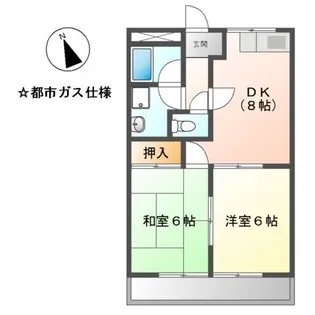 サニー加島【2階】の間取り