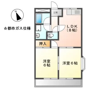 サニー加島【2階】の間取り