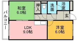 リンピア中道【203号室】の間取り