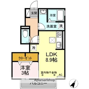 エクスベルジェⅡ【1階】の間取り