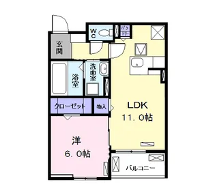 ザ フォレスト ガルニエ【1階】の間取り