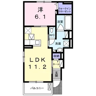 カームリー Ⅰ【1階】の間取り