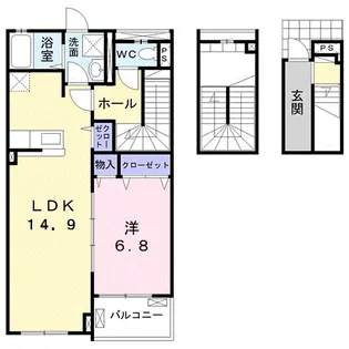 ベル・フローラ【3階】の間取り