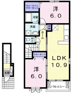 グラシオッソ Ⅱ【2階】の間取り