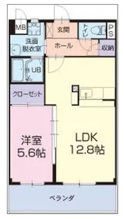 サンフラワー諏訪【1階】の間取り