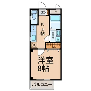 プレジール【1階】の間取り