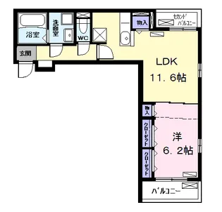 イル・パラディーゾ Ⅱ【3階】の間取り