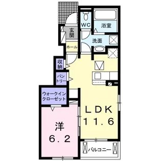アドニスB【1階】の間取り