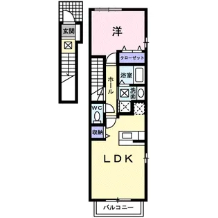 パラッツオⅠ【2階】の間取り