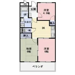 LIMPIAハッピー【2階】の間取り