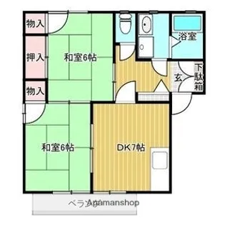 ウッドパレス旭【2階】の間取り